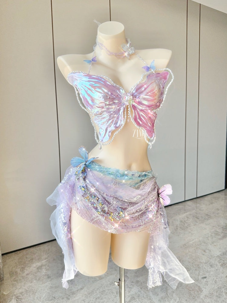 ZIWU ARTEMIS ELEGANT IRIDESCENT BUTTERFLY RESIN TOP PATENT PROTECTION