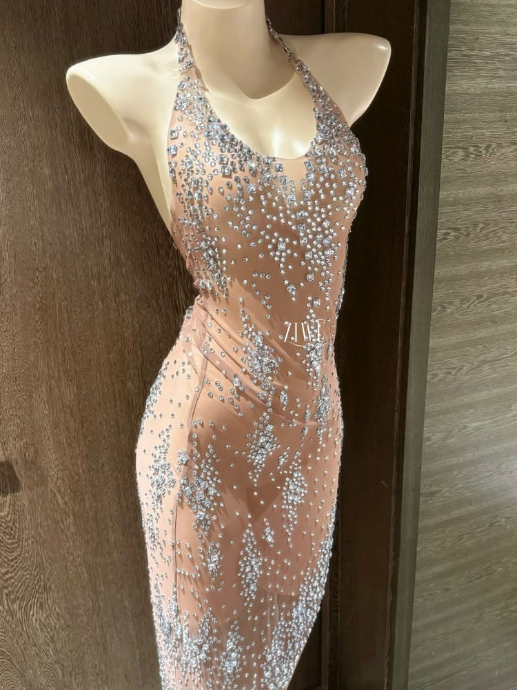ZIWU ARTEMIS AURORA SPARKLE WAIST  ADORED GOWN RESIN PATENT-PROTECTED