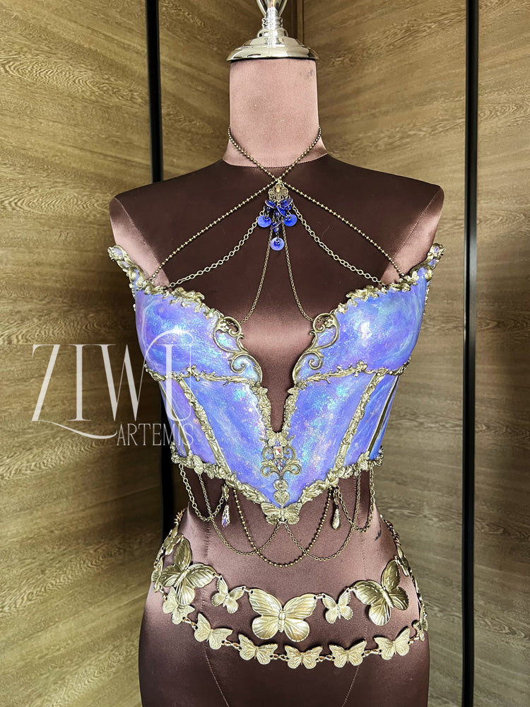 ZIWU ARTEMIS LAVENDER WHISPERS RESIN TOP COSTUME PATENT-PROTECTED