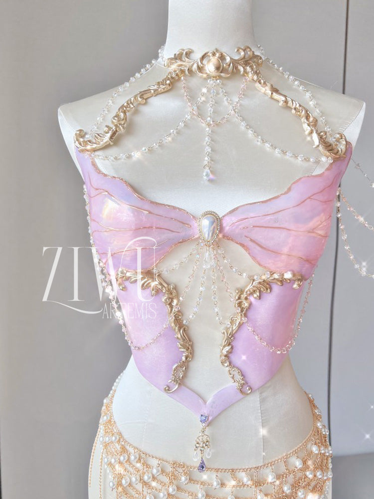 ZIWU ARTEMIS CHERRY BLOSSOM LOVE RESIN TOP COSTUME PATENT-PROTECTED