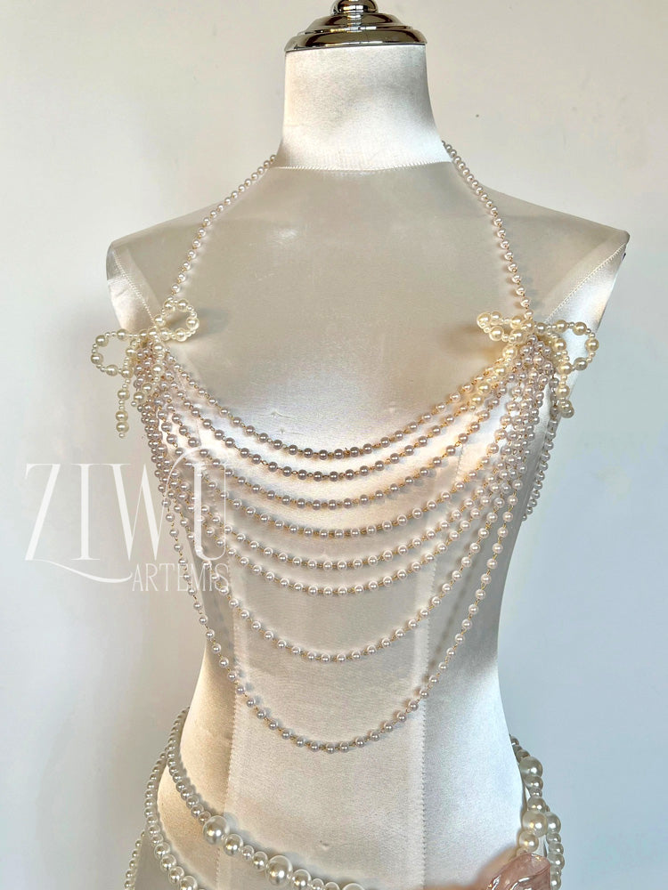 ZIWU ARTEMIS PEARL STRAND NECKLACE COSTUME PATENT-PROTECTED