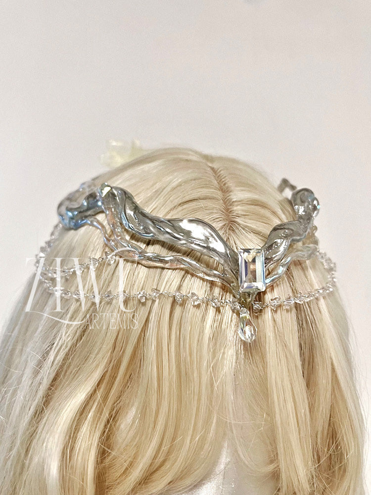 ZIWU ARTEMIS SILVER HAIR CHAIN COSTUME PATENT-PROTECTED