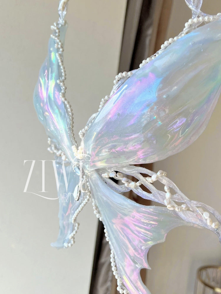 ZIWU ARTEMIS CRYSTAL IRIDESCENT BUTTERFLY PRINCESS RESIN TOP COSTUME PATENT-PROTECTED