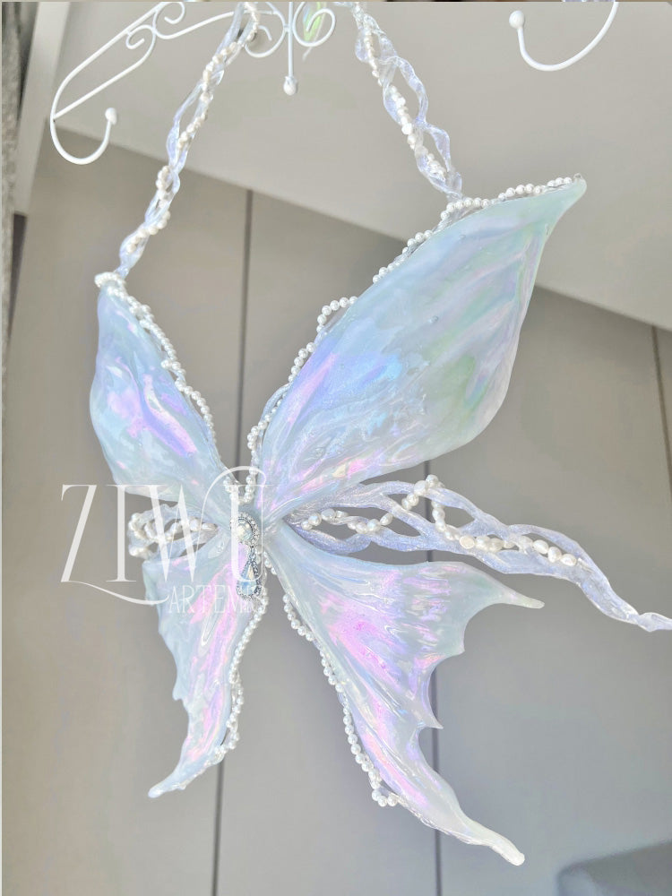 ZIWU ARTEMIS CRYSTAL IRIDESCENT BUTTERFLY PRINCESS RESIN TOP COSTUME PATENT-PROTECTED