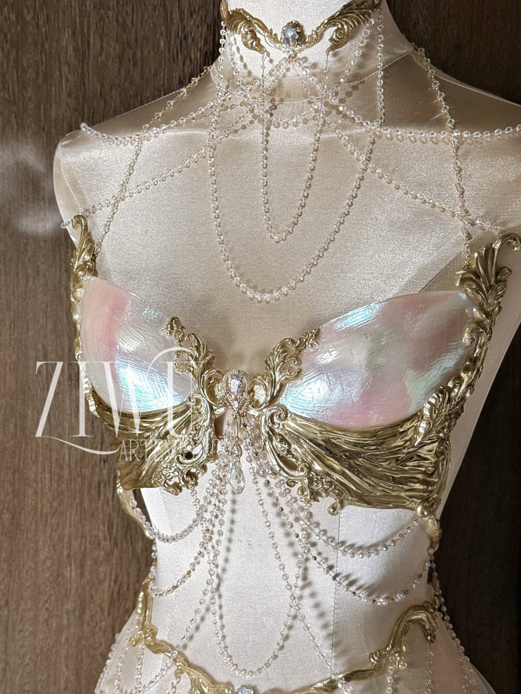 ZIWU ARTEMIS NOBLEWOMAN RESIN PORCELAIN  CORSET BRA TOP COSTUME PATENT-PROTECTED