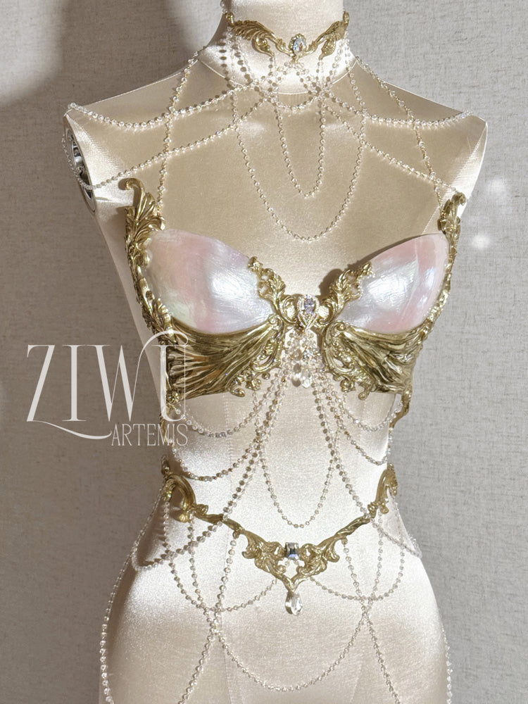 ZIWU ARTEMIS NOBLEWOMAN RESIN PORCELAIN  CORSET BRA TOP COSTUME PATENT-PROTECTED