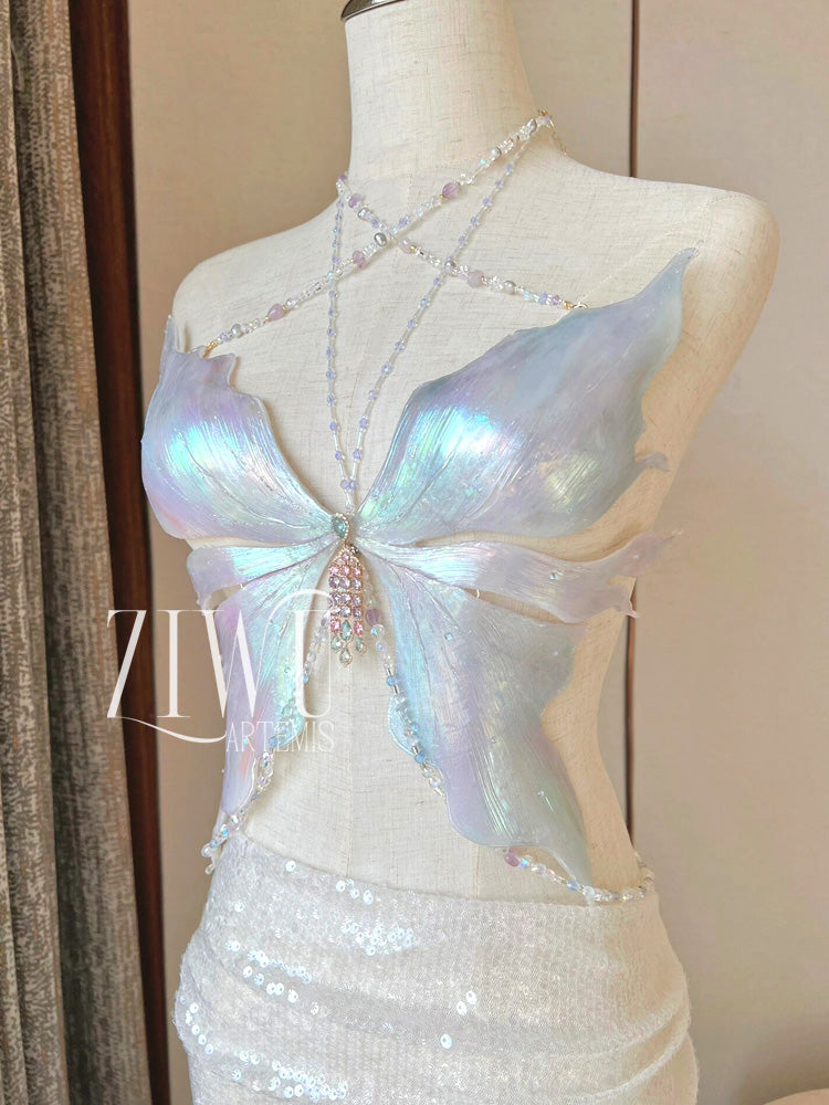 ZIWU ARTEMIS PEARL GLOSSY RESIN TOP COSTUME PATENT-PROTECTED