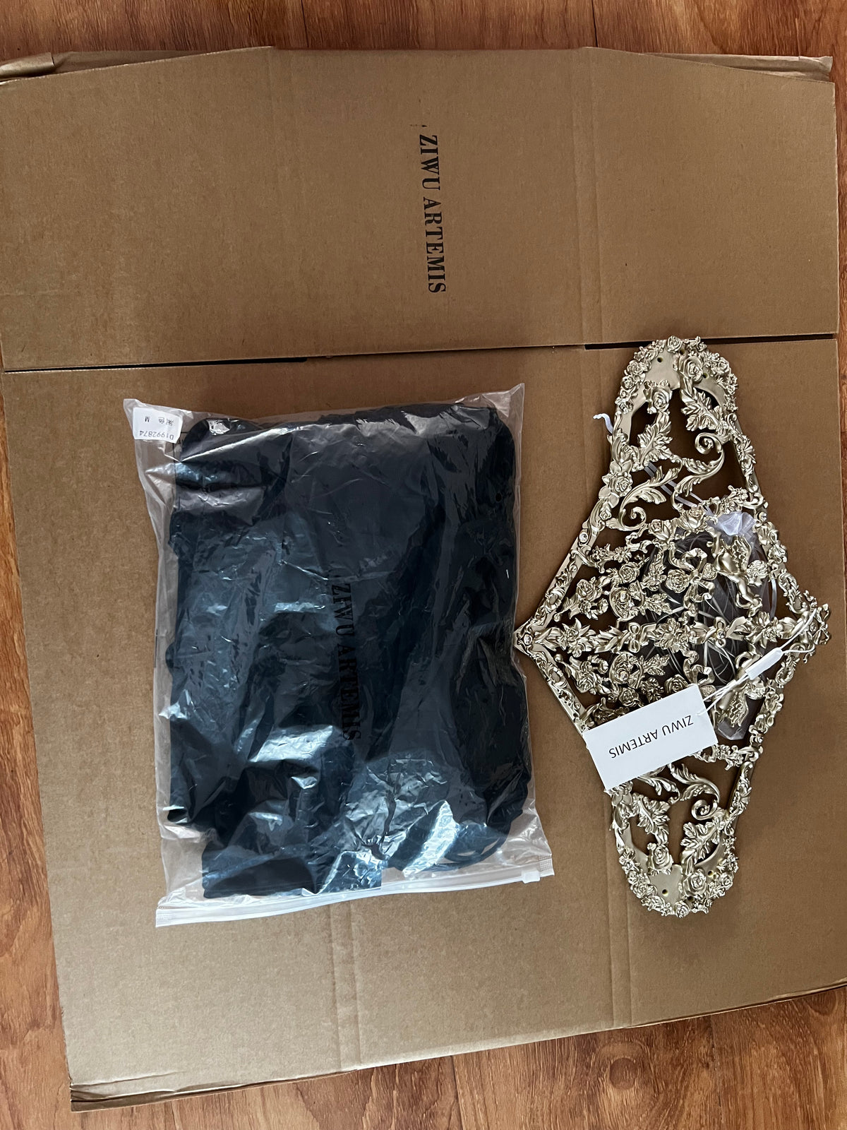 ZIWU ARTEMIS BAROQUE WAISTBAND GOLD RESIN CORSET BRA TOP COSTUME PATENT-PROTECTED