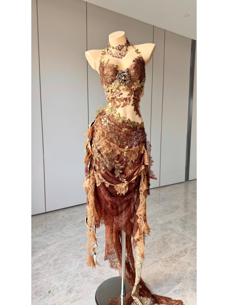 ZIWU ARTEMIS AMBER BAROQUE SONATA EMPRESS DRESS ENSEMBLE COSTUME PATENT-PROTECTED