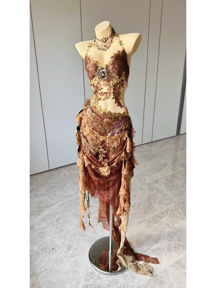 ZIWU ARTEMIS AMBER BAROQUE SONATA EMPRESS DRESS ENSEMBLE COSTUME PATENT-PROTECTED