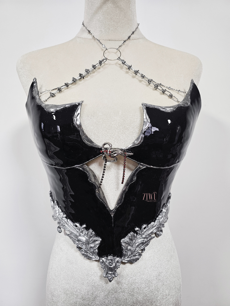 ZIWU ARTEMIS BLACK ARMOUR RESIN TOP COSTUME PATENT-PROTECTED
