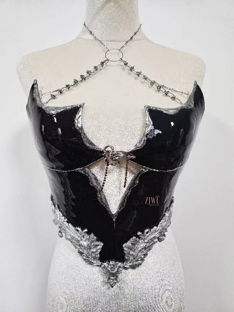 ZIWU ARTEMIS BLACK ARMOUR RESIN TOP COSTUME PATENT-PROTECTED
