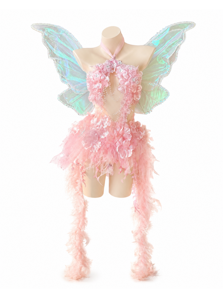 ZIWU ARTEMIS BLUSH FAIRY BLOSSOM EMPRESS DRESS ENSEMBLE COSTUME PATENT-PROTECTED