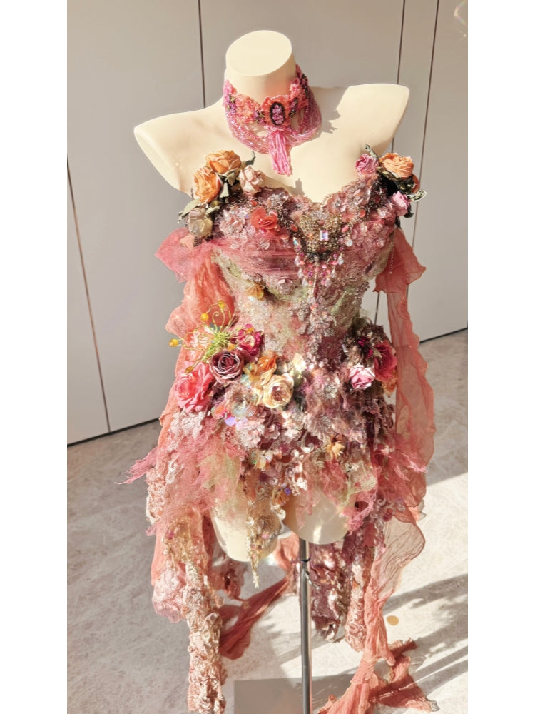 ZIWU ARTEMIS BLUSH ROSE REVERIE DREAM EMPRESS DRESS ENSEMBLE COSTUME PATENT-PROTECTED