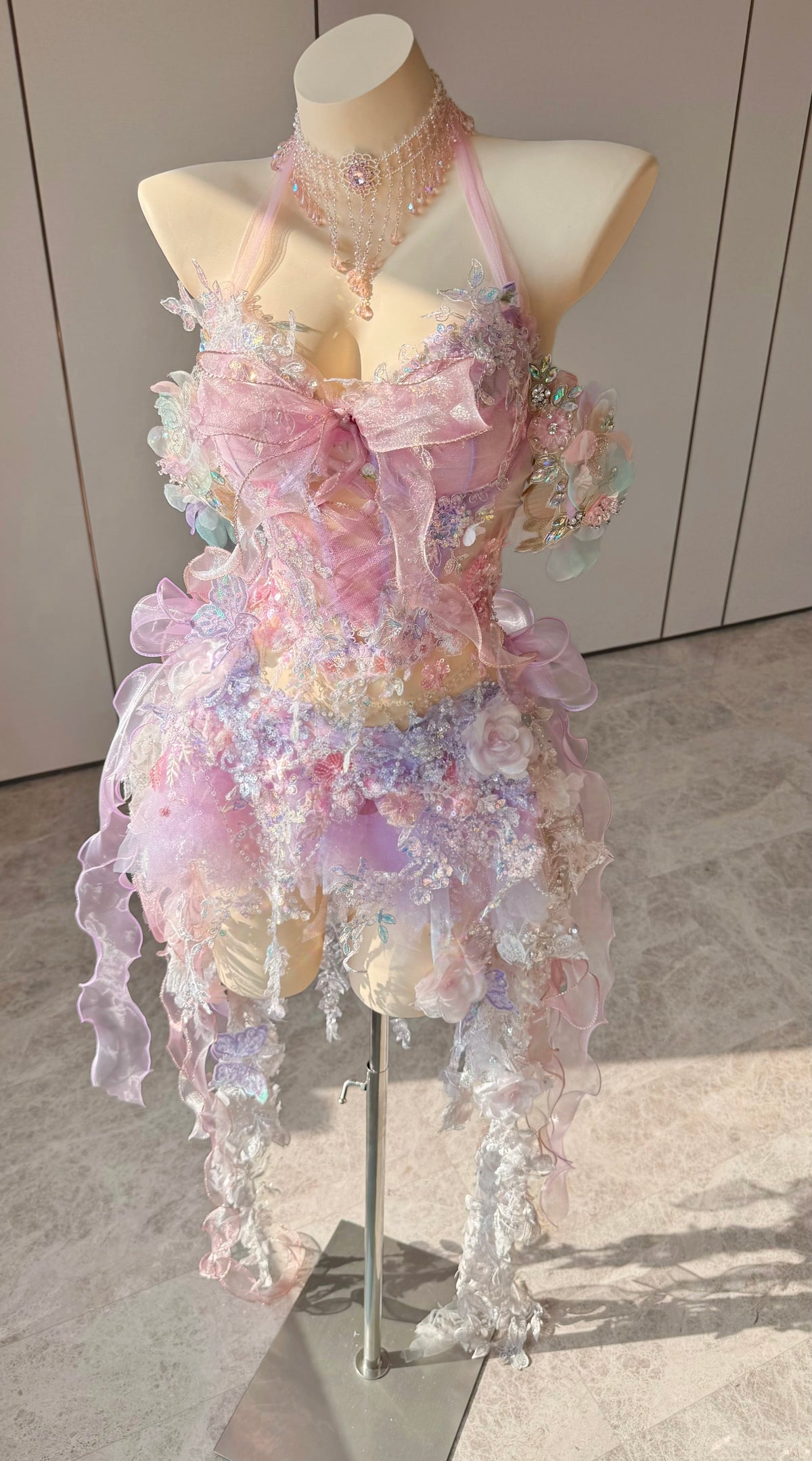 ZIWU ARTEMIS BLUSH VEIL REVERIE EMPRESS DRESS ENSEMBLE COSTUME PATENT-PROTECTED
