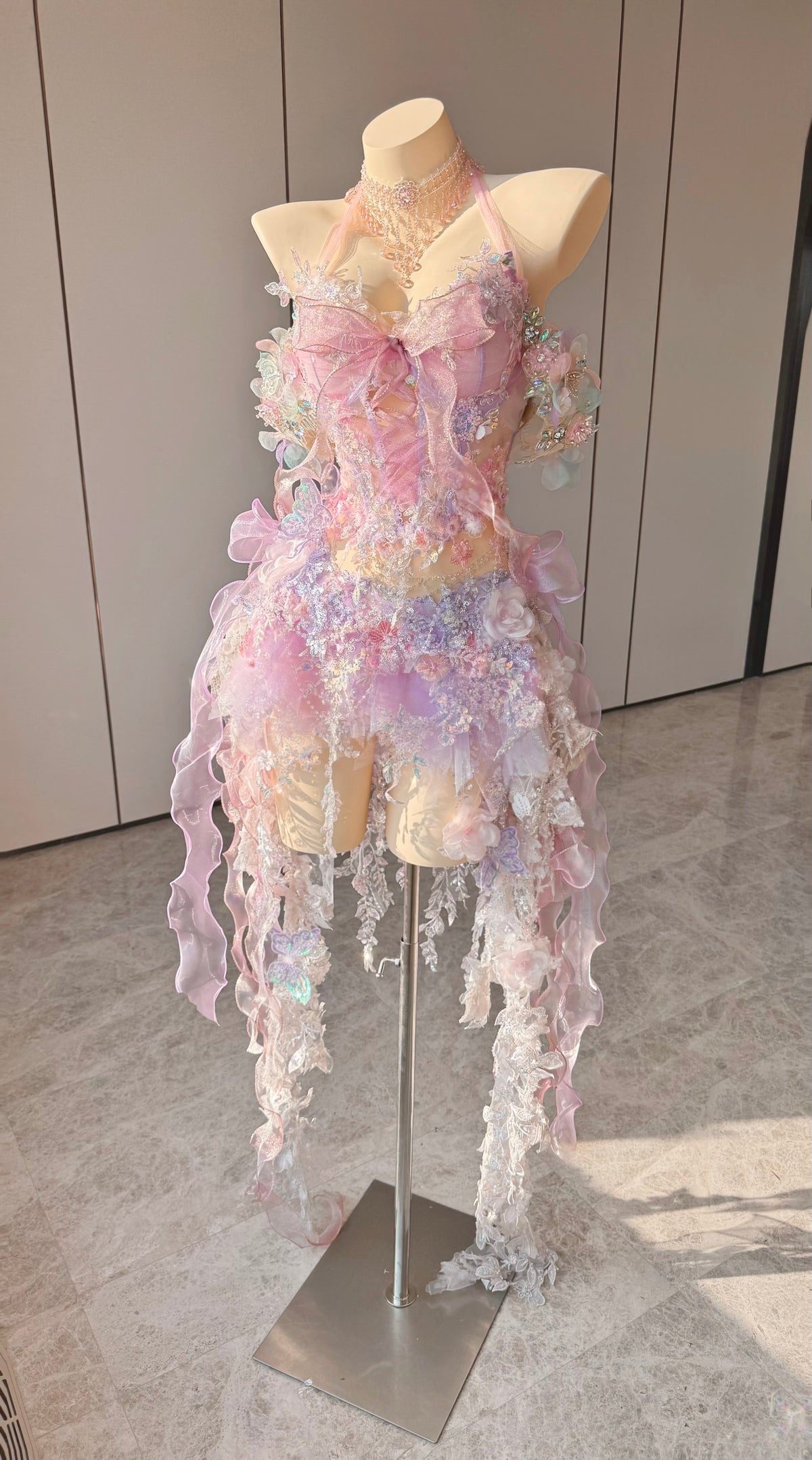 ZIWU ARTEMIS BLUSH VEIL REVERIE EMPRESS DRESS ENSEMBLE COSTUME PATENT-PROTECTED