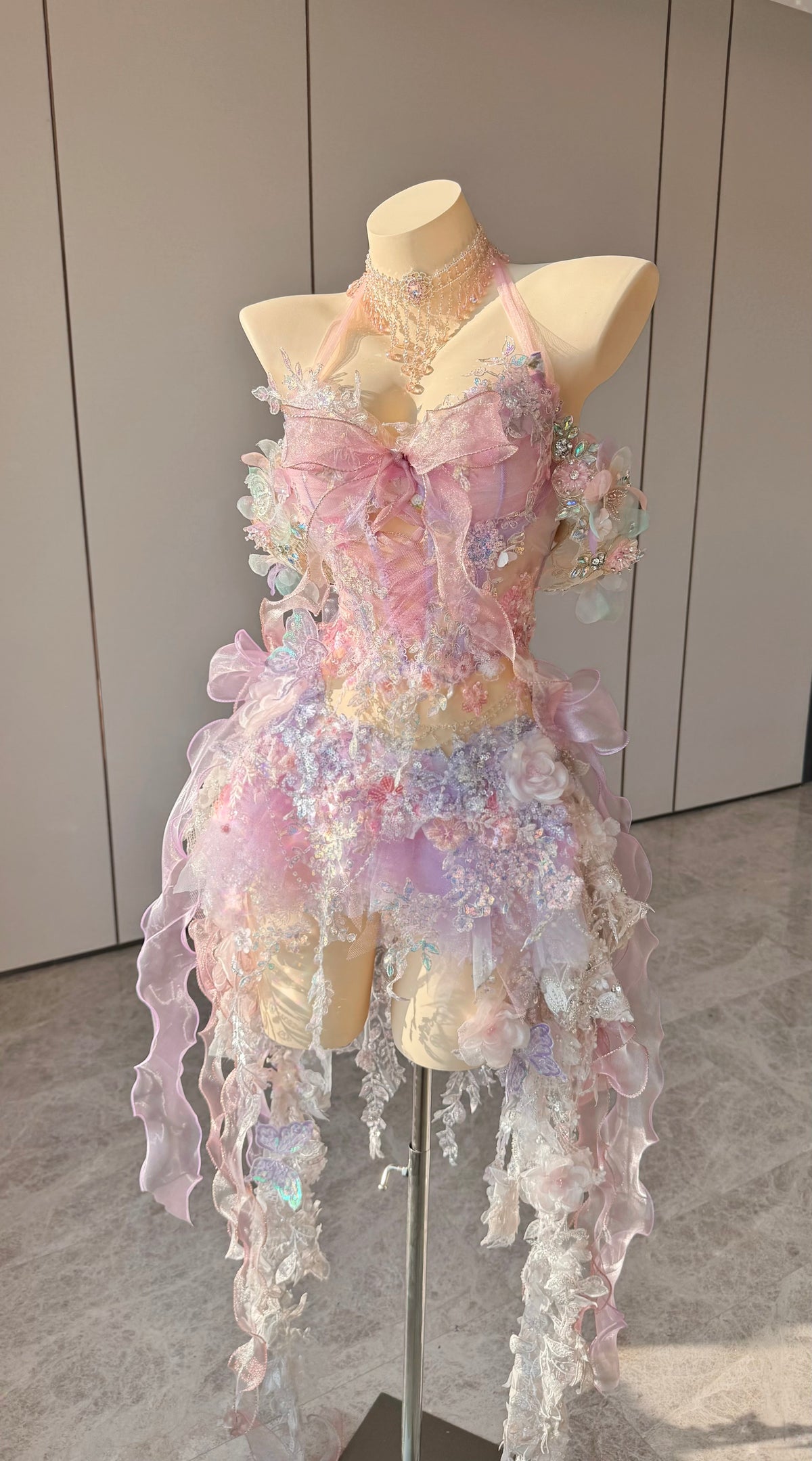 ZIWU ARTEMIS BLUSH VEIL REVERIE EMPRESS DRESS ENSEMBLE COSTUME PATENT-PROTECTED