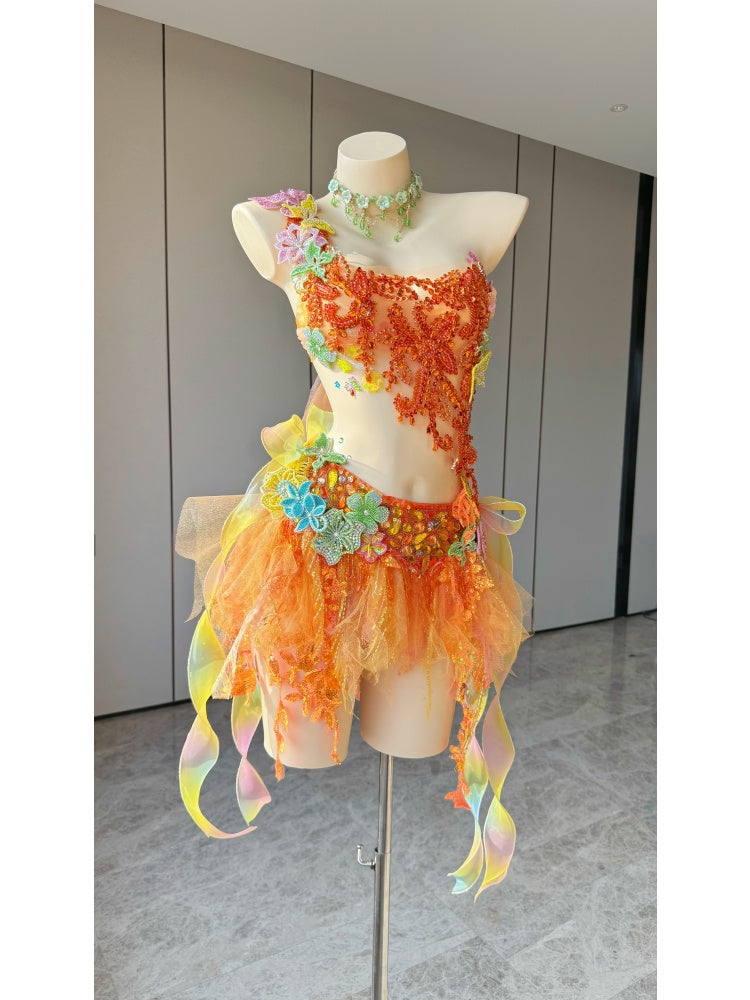ZIWU ARTEMIS CITRUS BLOOM REVERIE EMPRESS DRESS ENSEMBLE COSTUME PATENT-PROTECTED