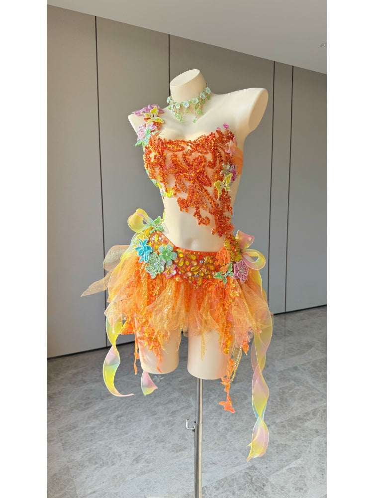 ZIWU ARTEMIS CITRUS BLOOM REVERIE EMPRESS DRESS ENSEMBLE COSTUME PATENT-PROTECTED