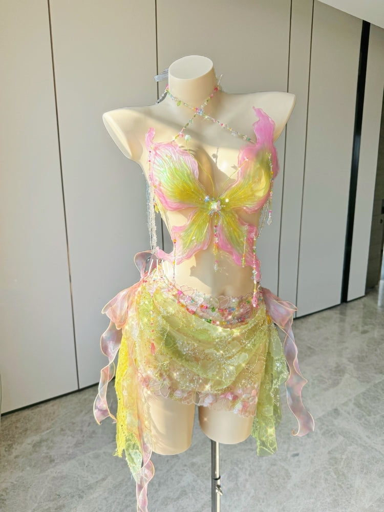 ZIWU ARTEMIS COLORFUL FLUTTER RESIN TOP COSTUME PATENT-PROTECTED