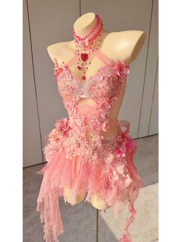 ZIWU ARTEMIS CORAL PETAL MINUET EMPRESS DRESS ENSEMBLE COSTUME PATENT-PROTECTED