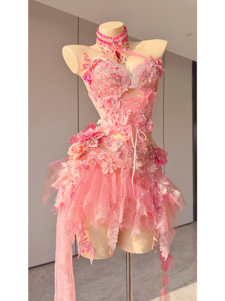 ZIWU ARTEMIS CORAL PETAL MINUET EMPRESS DRESS ENSEMBLE COSTUME PATENT-PROTECTED