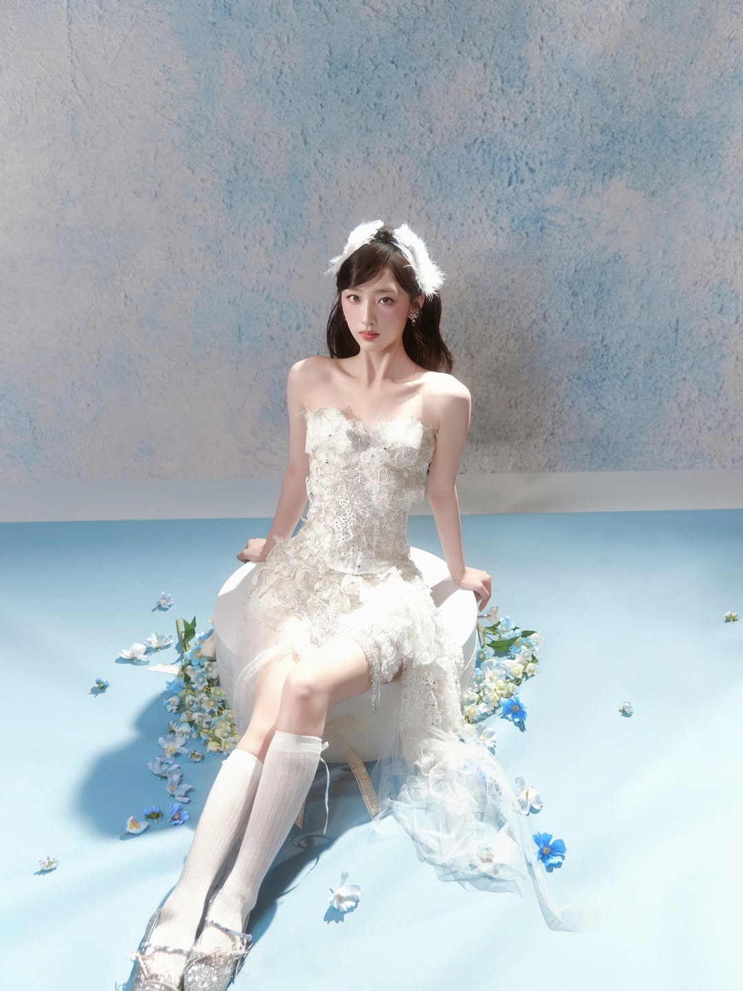 ZIWU ARTEMIS ETHEREAL ICE WING FAIRY WRAP DRESS COSTUME PATENT-PROTECTED