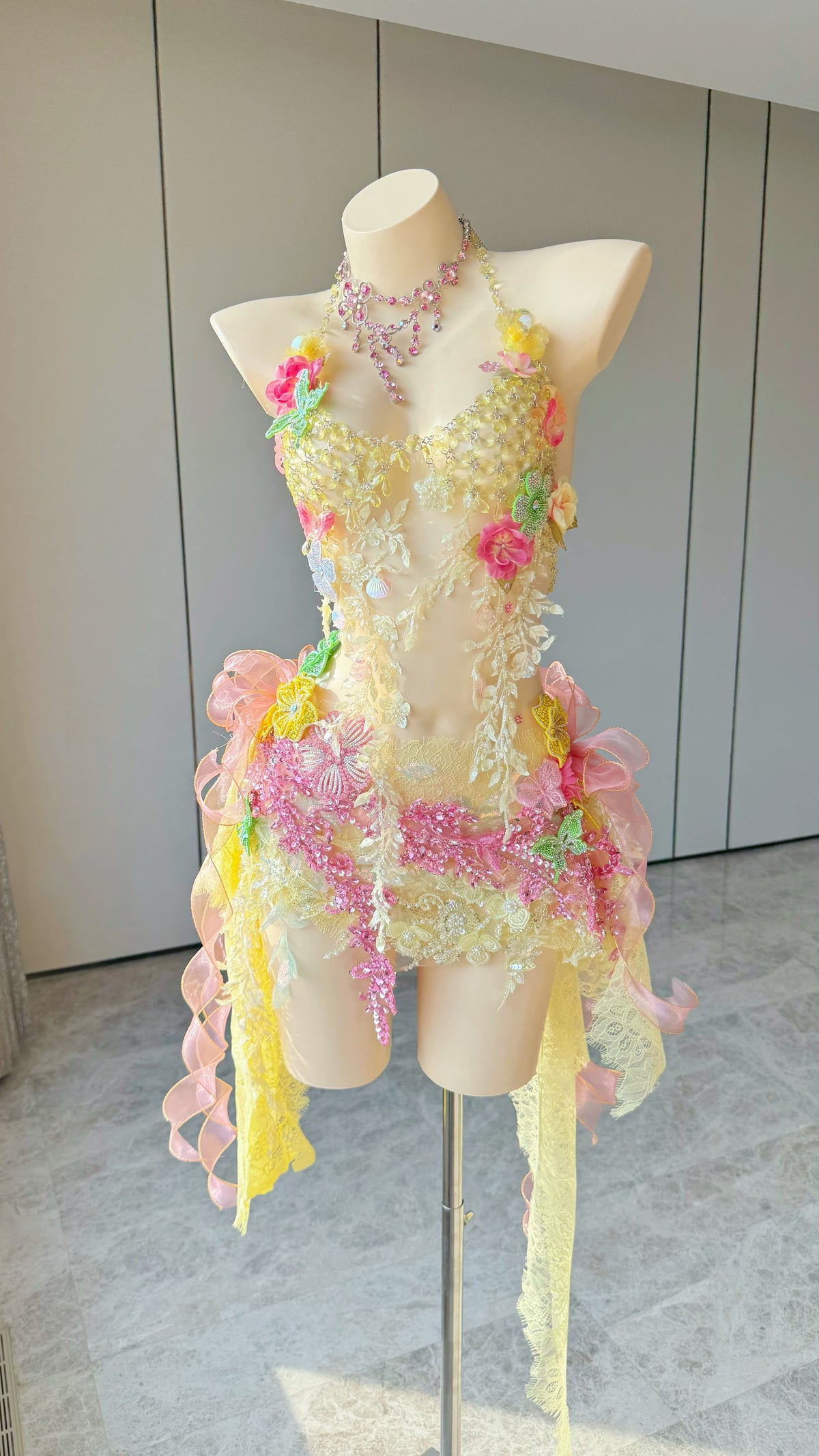 ZIWU ARTEMIS HONEY PEARL CASCADE EMPRESS DRESS ENSEMBLE COSTUME PATENT-PROTECTED