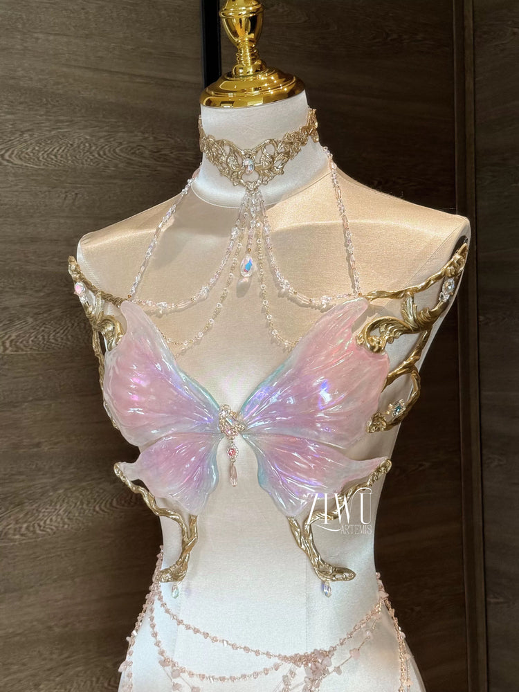 ZIWU ARTEMIS BUTTERFLY WALTZ RESIN PORCELAIN MERMAID CORSET BRA TOP COSPLAY COSTUME PATENT-PROTECTED