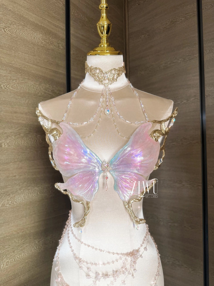 ZIWU ARTEMIS BUTTERFLY WALTZ RESIN PORCELAIN MERMAID CORSET BRA TOP COSPLAY COSTUME PATENT-PROTECTED