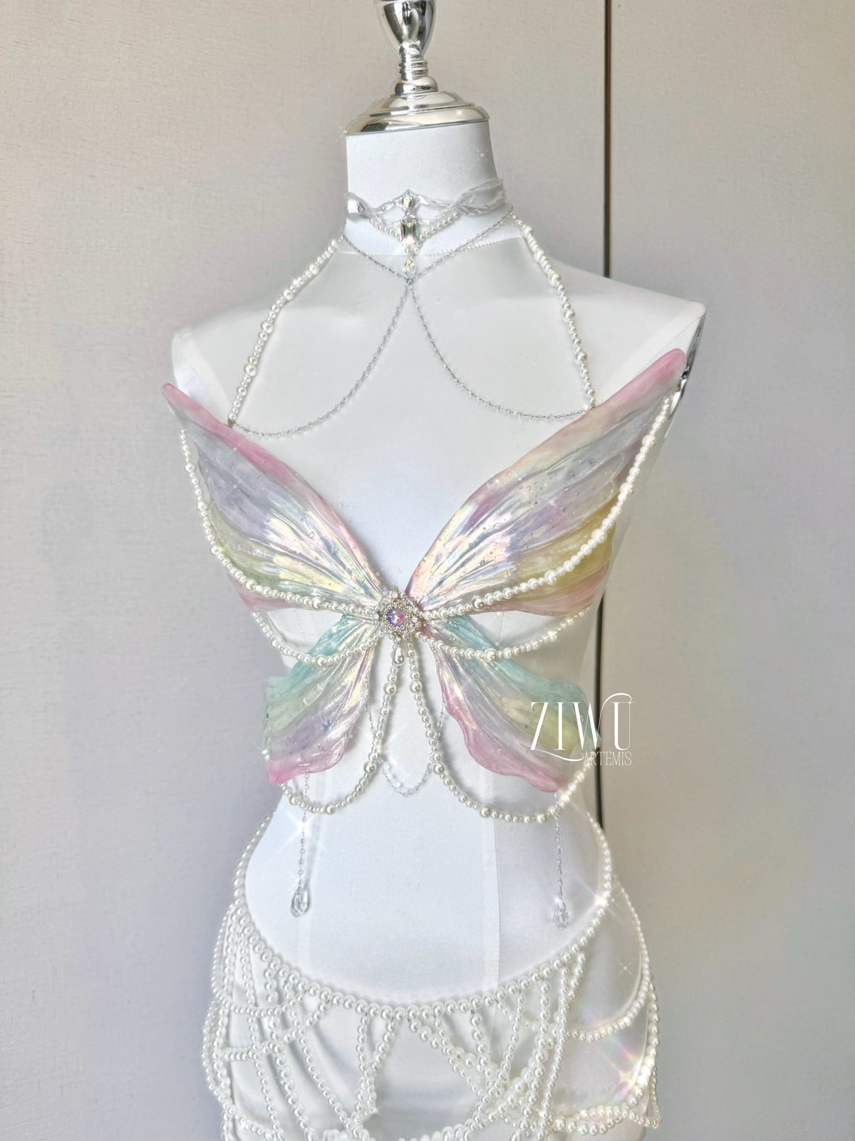 ZIWU ARTEMIS RAINBOW IRIS RESIN CORSET TOP COSTUME PATENT-PROTECTED