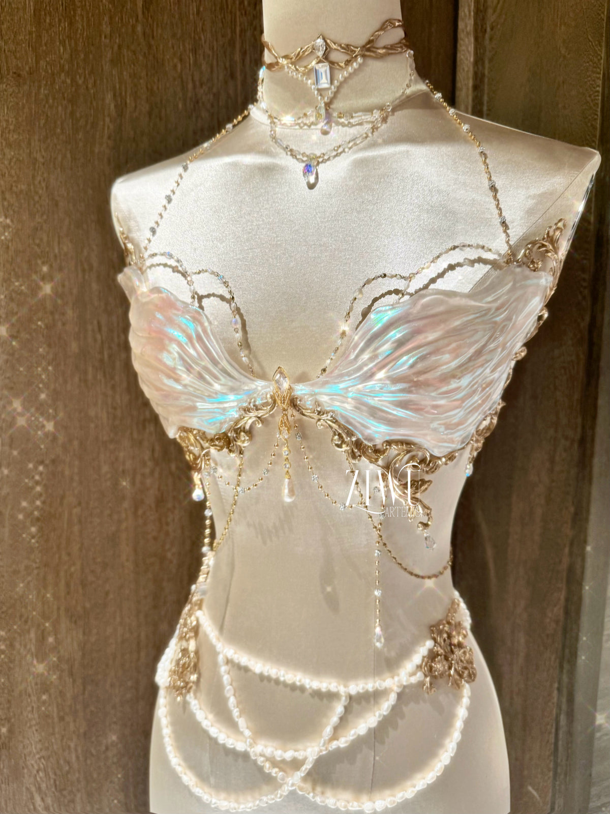 ZIWU ARTEMIS MERMAID NYMPH RESIN CORSET TOP COSTUME PATENT-PROTECTED