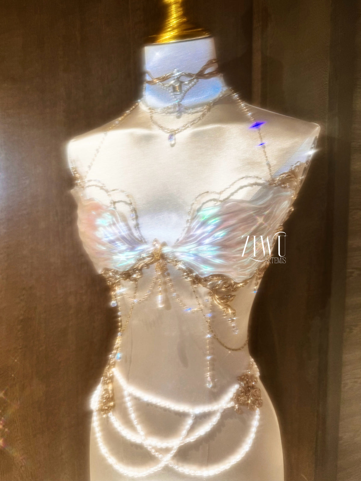 ZIWU ARTEMIS MERMAID NYMPH RESIN CORSET TOP COSTUME PATENT-PROTECTED