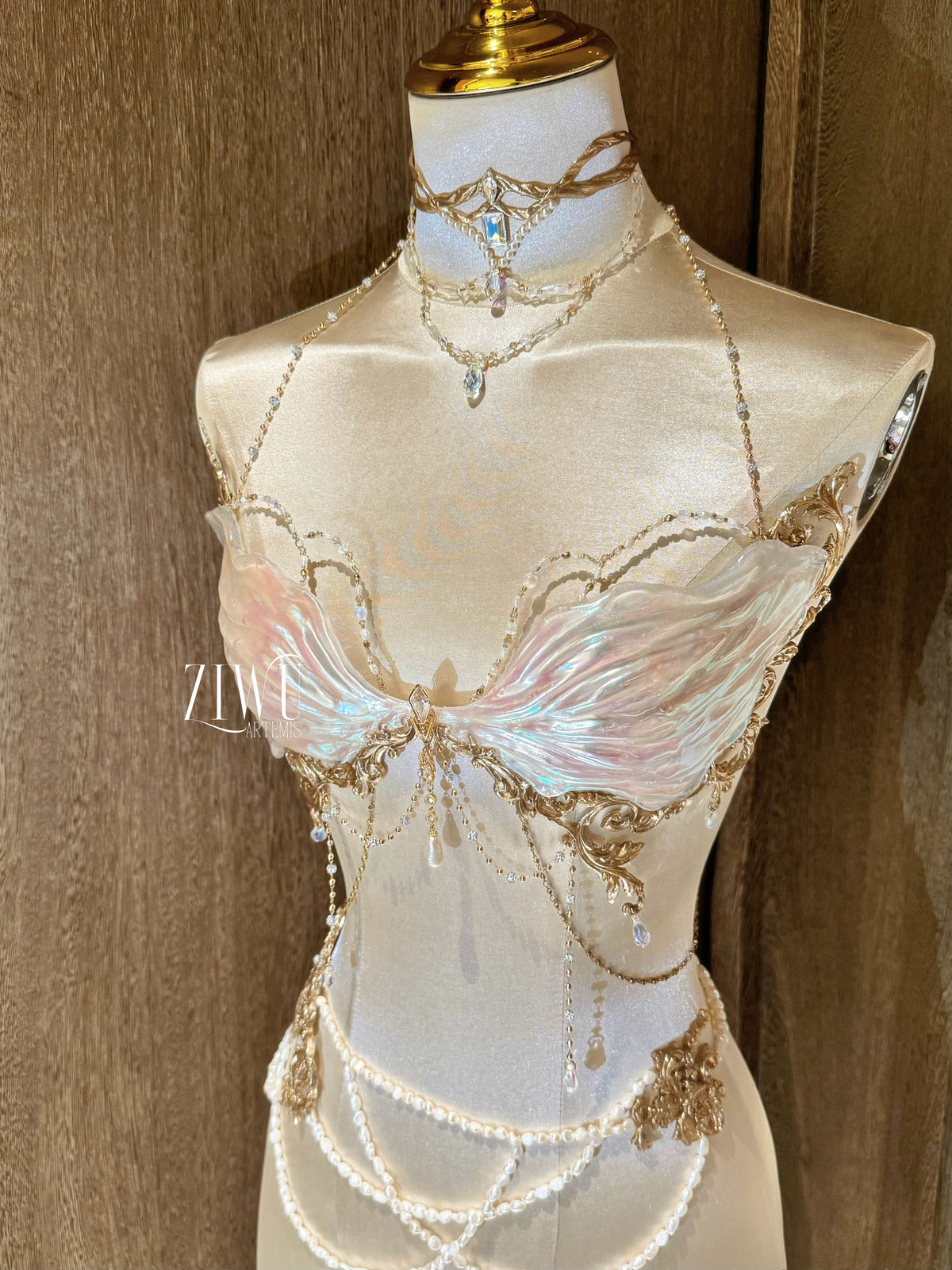 ZIWU ARTEMIS MERMAID NYMPH RESIN CORSET TOP COSTUME PATENT-PROTECTED