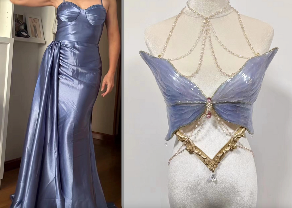 ZIWU ARTEMIS INDIGO COLOR CASTLE MISTRESS RESIN TOP COSTUME PATENT-PROTECTED