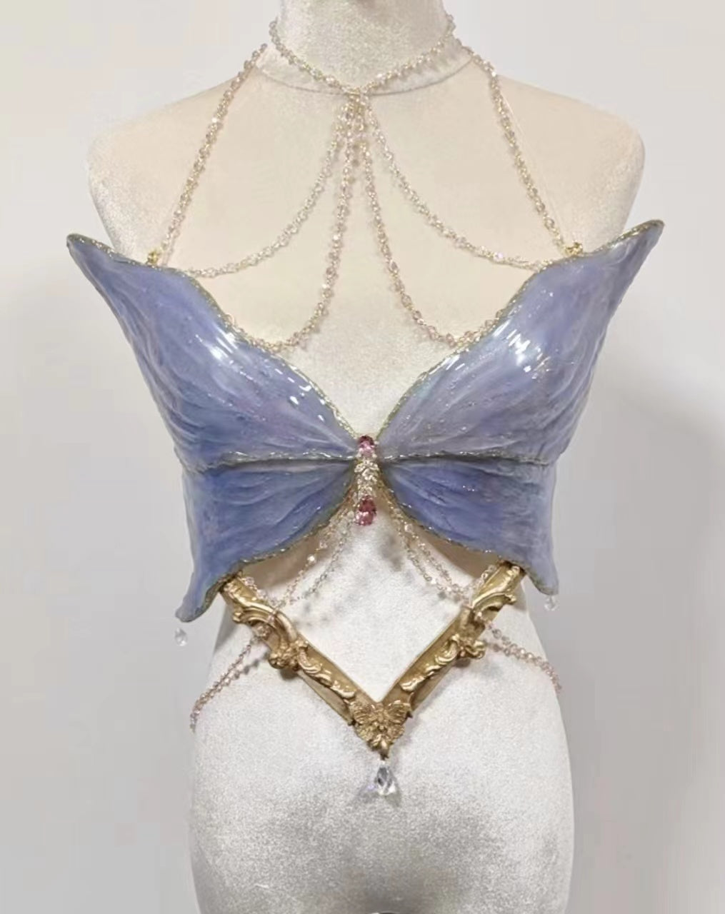 ZIWU ARTEMIS INDIGO COLOR CASTLE MISTRESS RESIN TOP COSTUME PATENT-PROTECTED