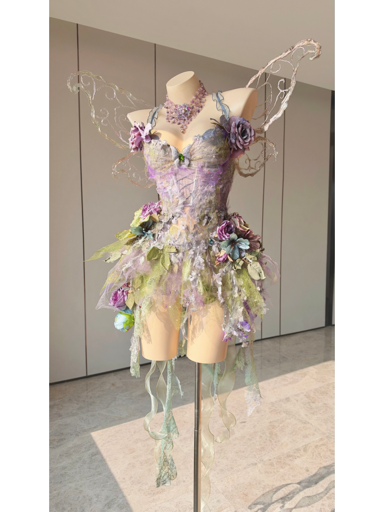 ZIWU ARTEMIS LILAC ROSE SERENADE EMPRESS DRESS ENSEMBLE COSTUME PATENT-PROTECTED