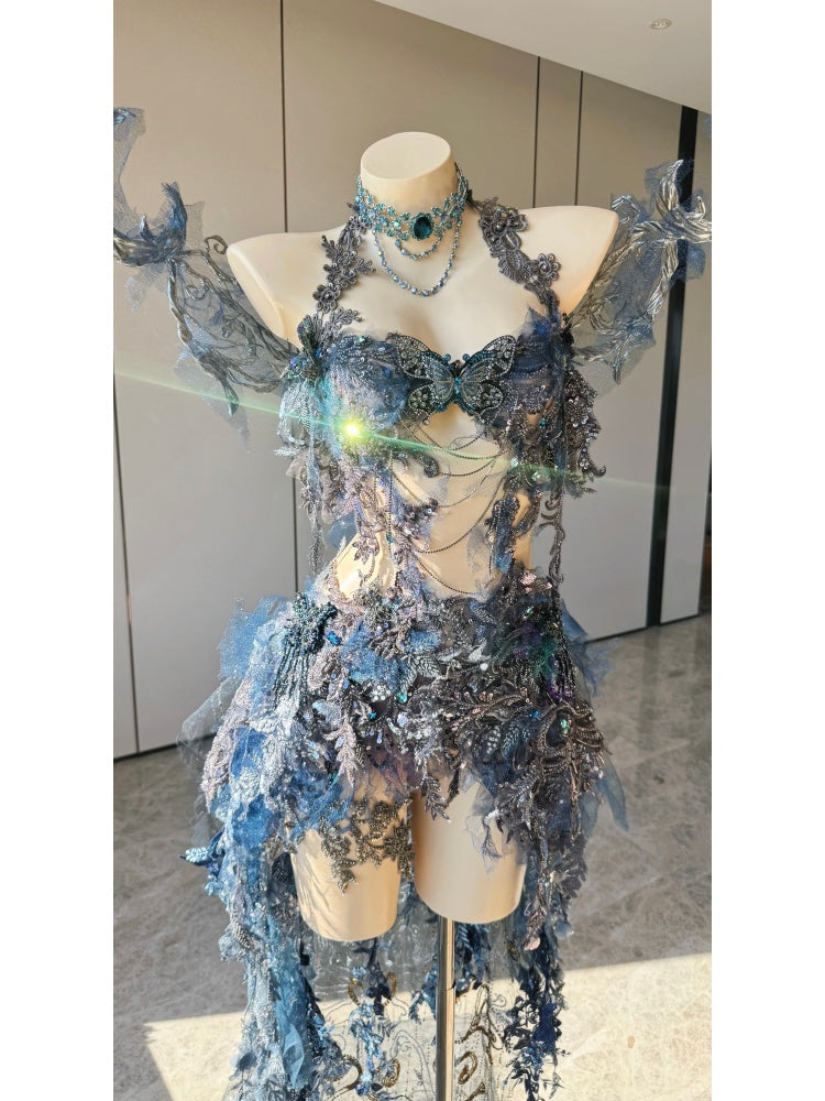 ZIWU ARTEMIS MIDNIGHT TIDE REVERIE EMPRESS DRESS ENSEMBLE COSTUME PATENT-PROTECTED