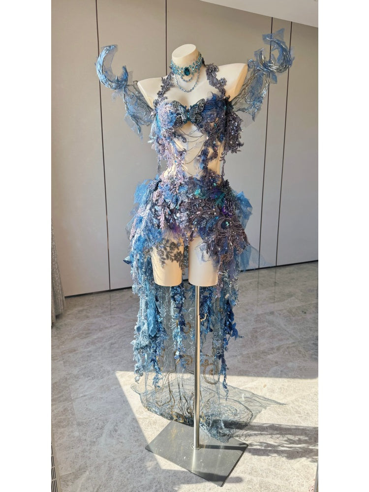 ZIWU ARTEMIS MIDNIGHT TIDE REVERIE EMPRESS DRESS ENSEMBLE COSTUME PATENT-PROTECTED