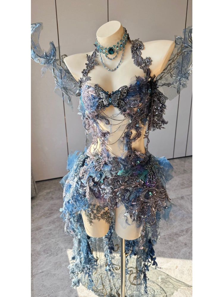 ZIWU ARTEMIS MIDNIGHT TIDE REVERIE EMPRESS DRESS ENSEMBLE COSTUME PATENT-PROTECTED