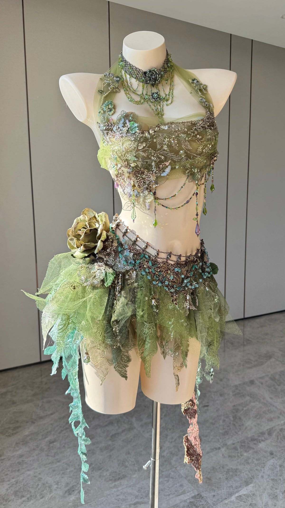ZIWU ARTEMIS MOSS GARDEN REVERIE EMPRESS DRESS ENSEMBLE COSTUME PATENT-PROTECTED