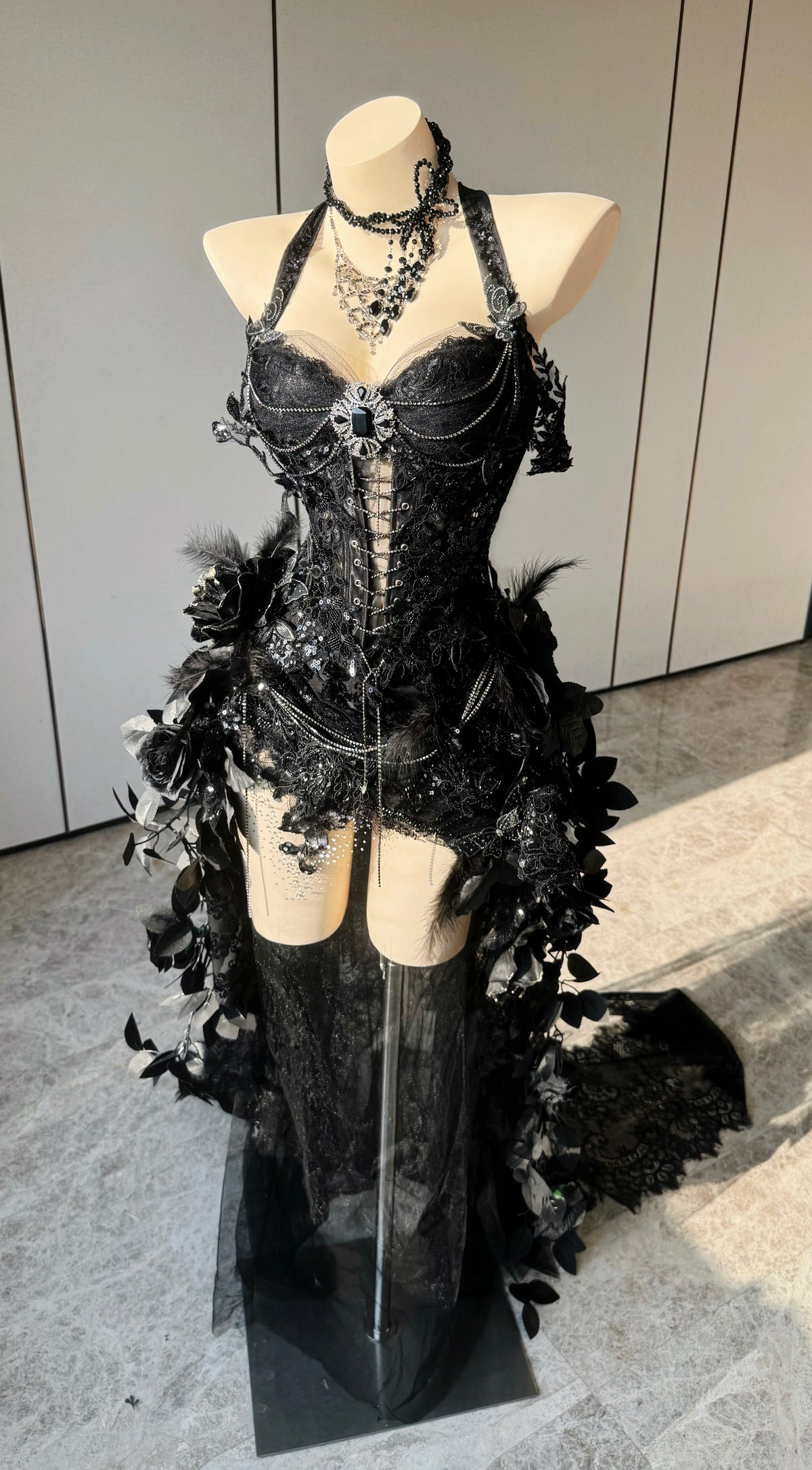 ZIWU ARTEMIS NOCTURNE GOTHIC MUSE DRESS ENSEMBLE COSTUME PATENT-PROTECTED