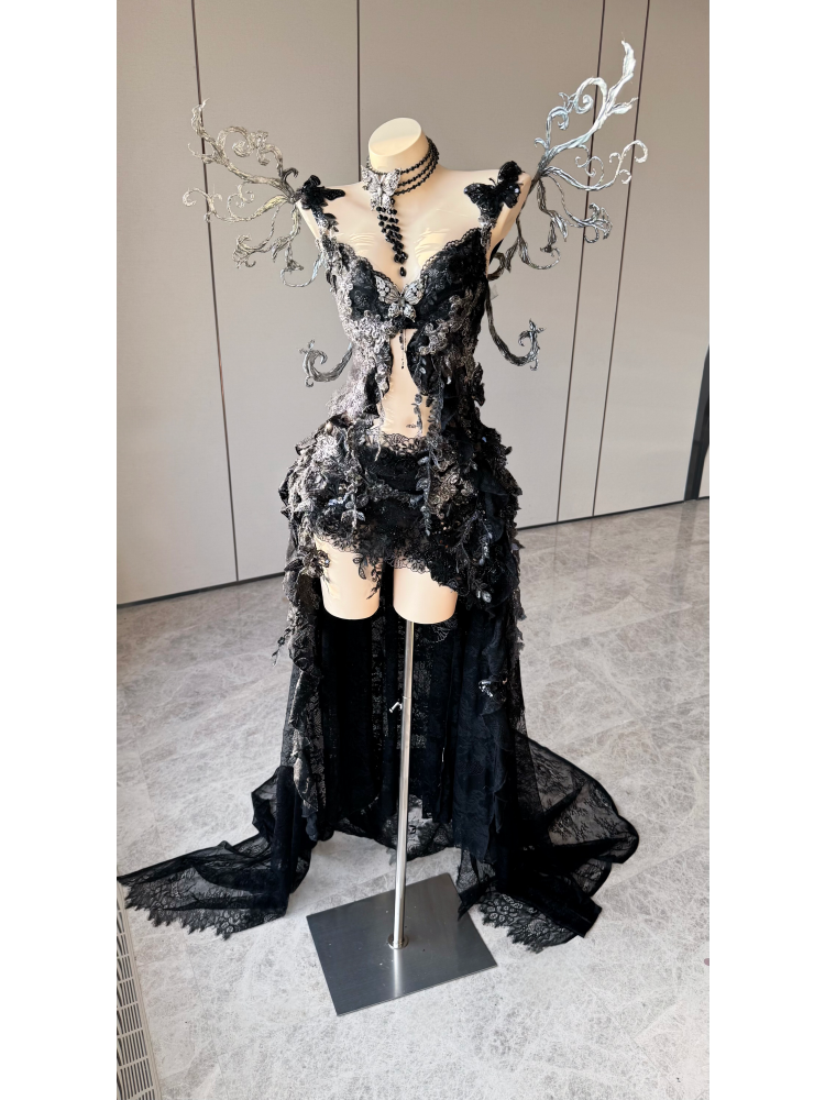 ZIWU ARTEMIS OBSIDIAN BUTTERFLY SONATA EMPRESS DRESS ENSEMBLE COSTUME PATENT-PROTECTED