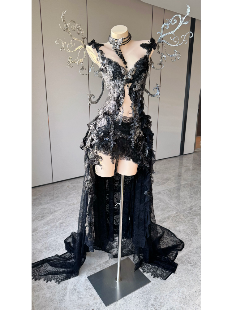 ZIWU ARTEMIS OBSIDIAN BUTTERFLY SONATA EMPRESS DRESS ENSEMBLE COSTUME PATENT-PROTECTED