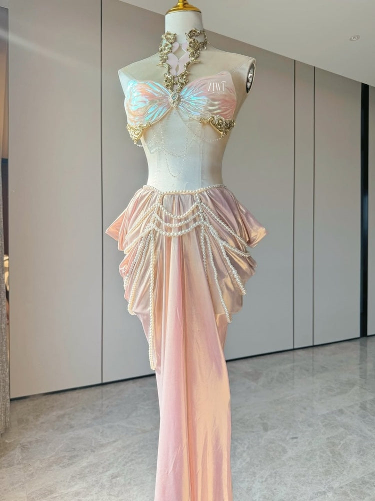 ZIWU ARTEMIS OPAL PINK PEARL RESIN TOP COSTUME PATENT-PROTECTED