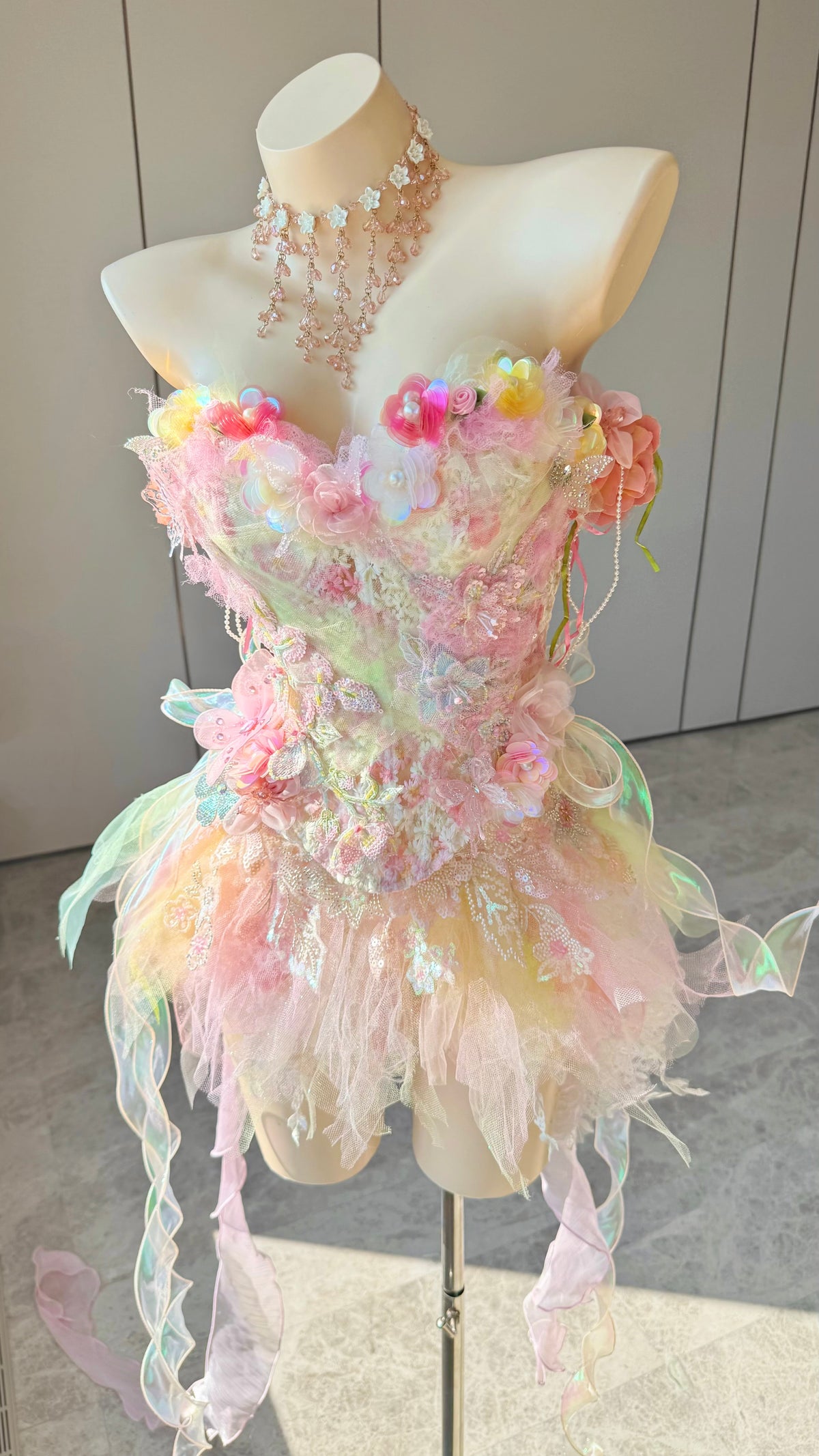ZIWU ARTEMIS OPALINE PETAL WALTZ EMPRESS DRESS ENSEMBLE COSTUME PATENT-PROTECTED
