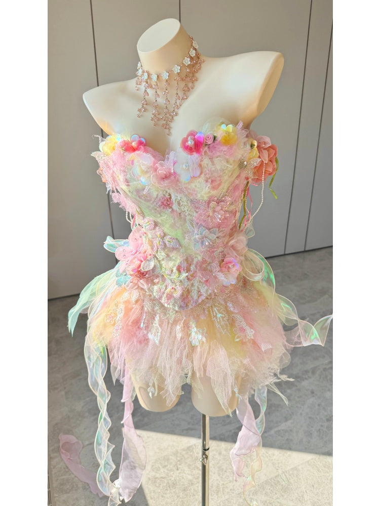 ZIWU ARTEMIS OPALINE PETAL WALTZ EMPRESS DRESS ENSEMBLE COSTUME PATENT-PROTECTED