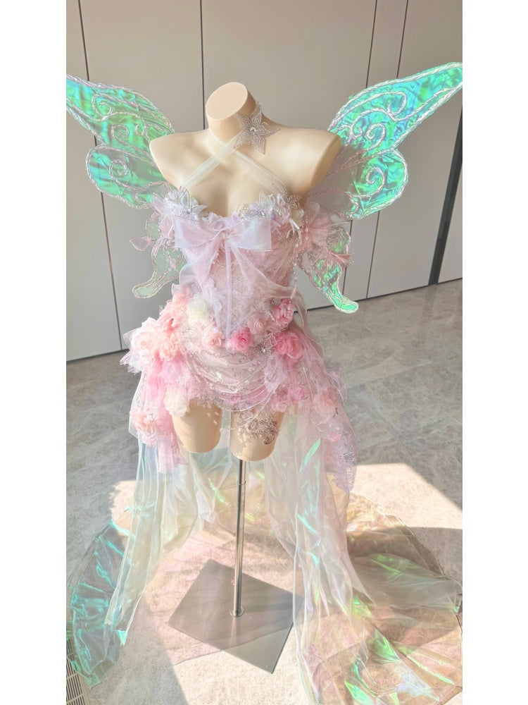 ZIWU ARTEMIS OPALINE ROSE REVERIE EMPRESS DRESS ENSEMBLE COSTUME PATENT-PROTECTED