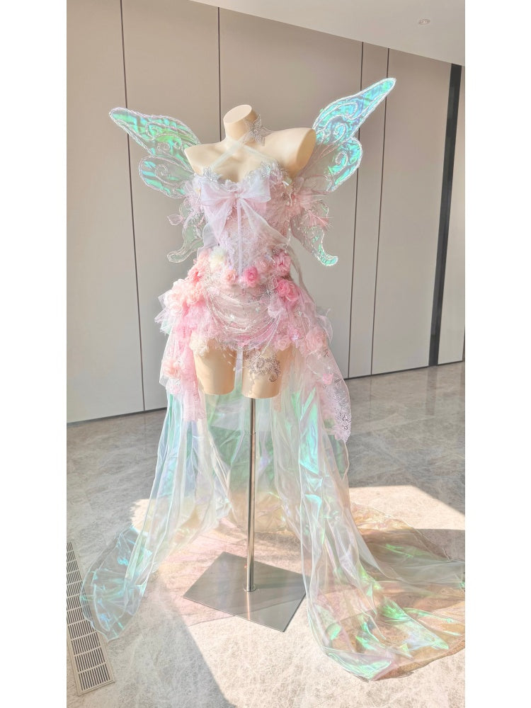 ZIWU ARTEMIS OPALINE ROSE REVERIE EMPRESS DRESS ENSEMBLE COSTUME PATENT-PROTECTED
