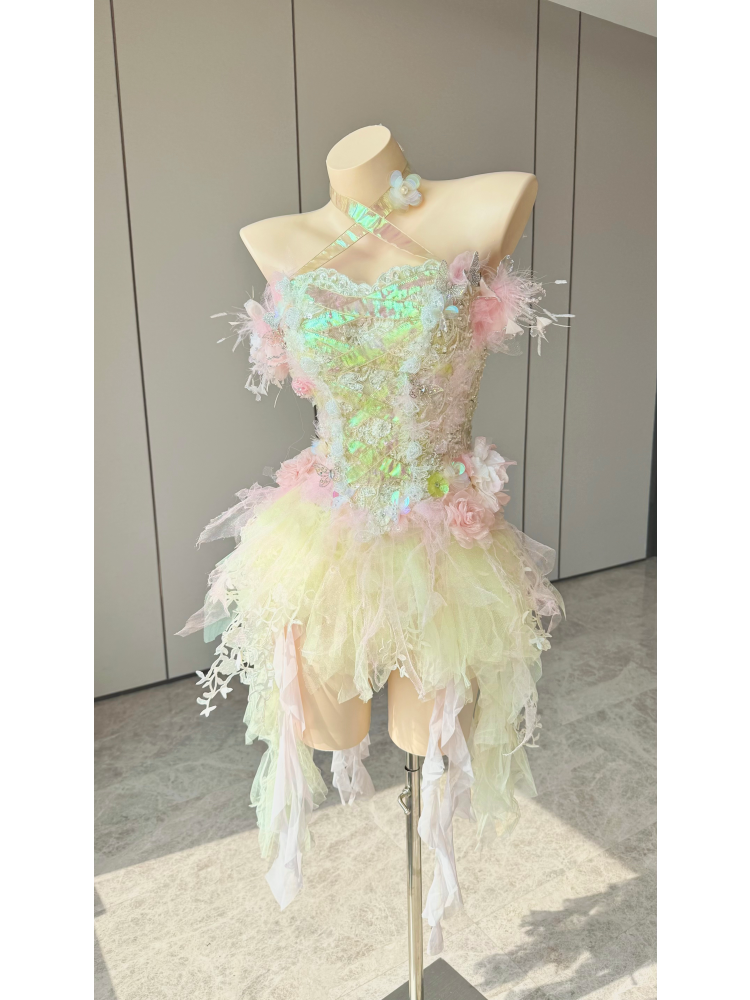 ZIWU ARTEMIS PASTEL AURORA BLOOM EMPRESS DRESS ENSEMBLE COSTUME PATENT-PROTECTED
